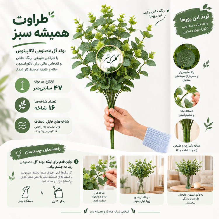 بوته برگ اکالیپتوس 45سانت